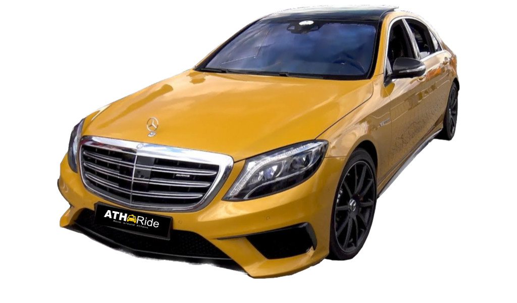 Modern taxi car in Athens for comfortable transportation